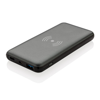 XD COLLECTION Wireless Powerbank FastCharging 10W mit PD, 10.000 mAh, grau