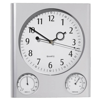 Quartz-Wanduhr, Weiß