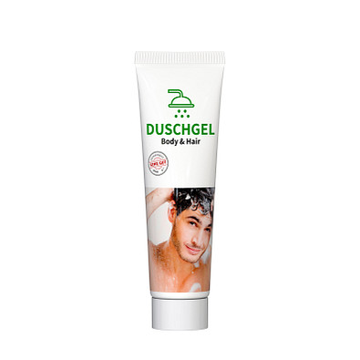 20 ml Tube. weiß - Duschgel "Body & Hair" - RealityPrint 20 ml Tube. weiß - Duschgel "Body & Hair" - RealityPrint