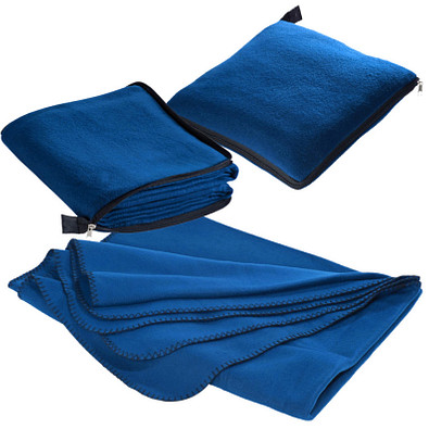 2in1 Fleecedecke/Kissen Radcliff,blau 2in1 Fleecedecke/Kissen Radcliff,blau
