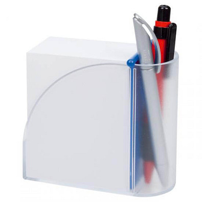 Zettelbox Pintu, blau/transparent