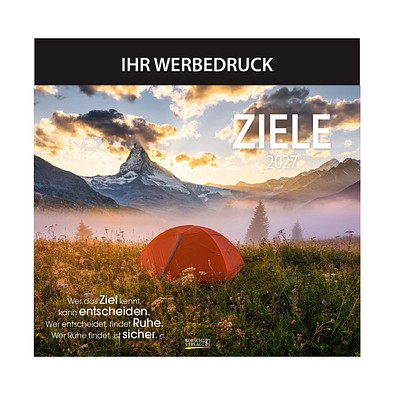 Bild-Wandkalender Ziele 2026