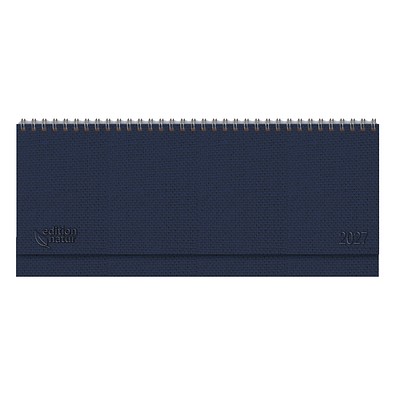 Tisch-Querkalender Nature 2026, dunkelblau