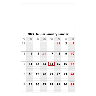 Geiger-Notes Monatskalender Solo 1 2026