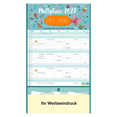 Familienplaner Gute Laune mit Zetteltasche