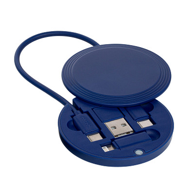 4-in-1 Ladekabel REEVES-CONVERTICS COLOR, dunkelblau