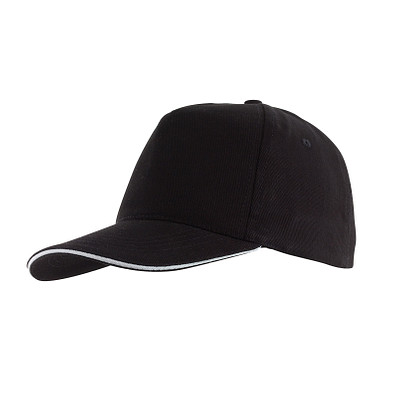5-Panel-Sandwich-Cap WALK,schwarz