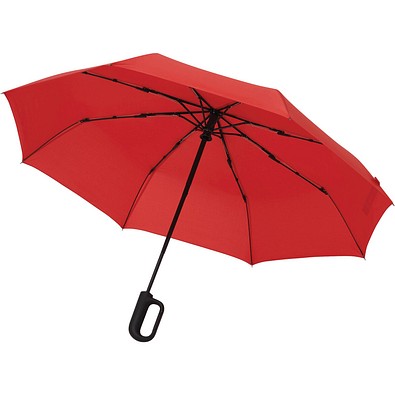 Vollautomatischer Windproof-Taschenschirm SCIROCCO,rot