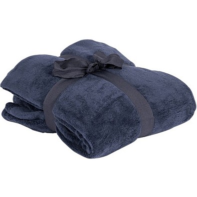 Microfleece-Kuscheldecke, dunkelblau