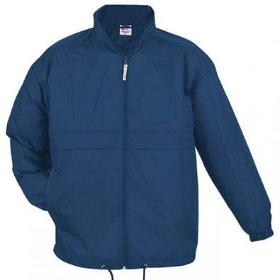 B&C Collection Unisex Windbreaker Jacke, dunkelblau, S
