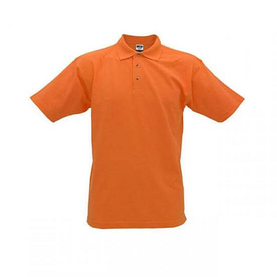 JAMES & NICHOLSON Unisex Poloshirt, orange, L