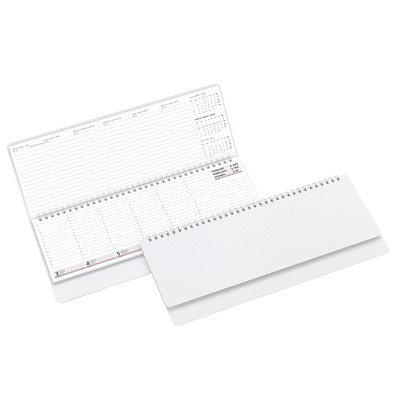 Geiger-Notes Schreibtisch-Querkalender Ideal 2026 im Kartoneinband, weiß