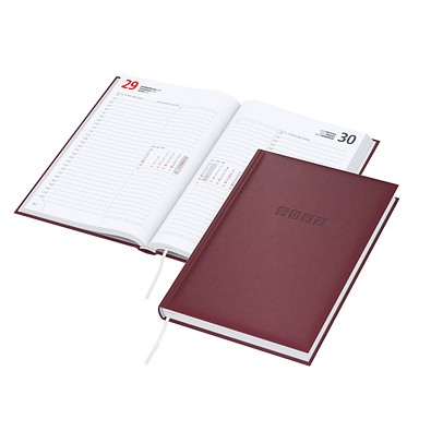 Chef-Buchkalender Tucson 2026, bordeaux