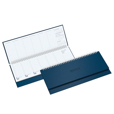 Schreibtisch-Querkalender TivoliSoft 2026, blau