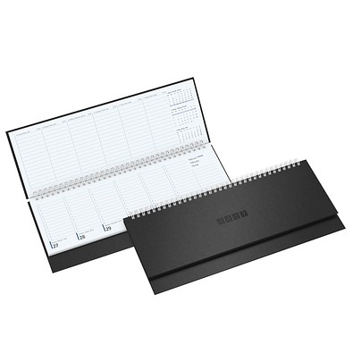 Schreibtisch-Querkalender TivoliSoft 2026, schwarz