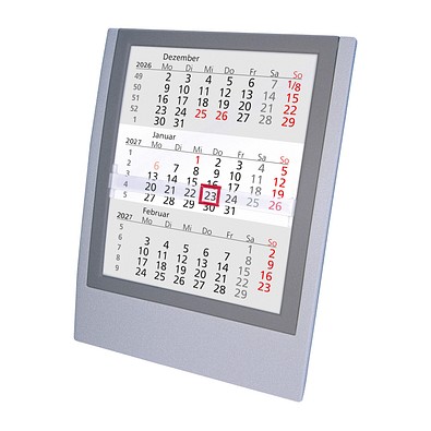 2-Jahres-Kalender Small 2027/2028, silber/anthrazit
