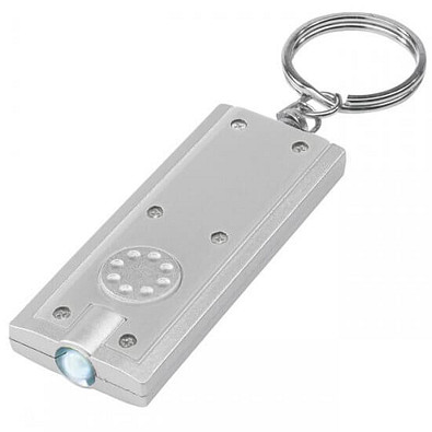 LED-Schlüsselanhänger Light, silbergrau