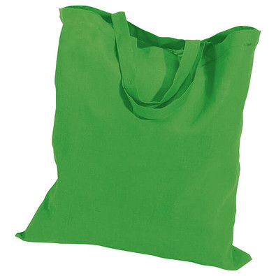 Einkaufstasche Baumwolle, kurze Henkel, grün