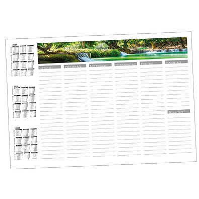 Schreibunterlage, ohne Werbedruck, mit Kalender 2027/2028 und Wochentagen
