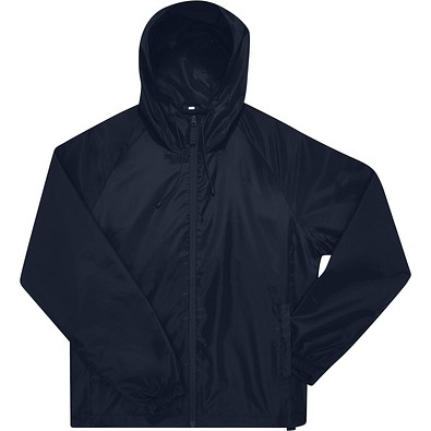 B&C Collection Unisex Windbreaker Jacke, dunkelblau, M