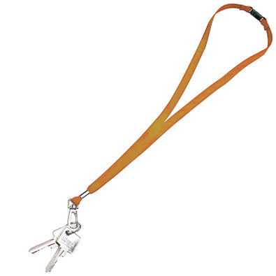 Schlüsselband,10 mm, inkl. Druck, orange