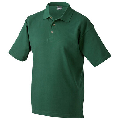 JAMES & NICHOLSON Unisex Poloshirt, dunkelgrün, L
