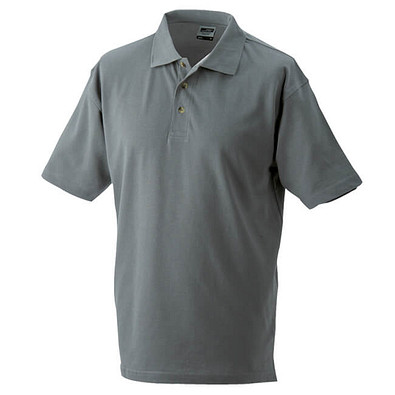 JAMES & NICHOLSON Unisex Poloshirt, dunkelgrau, XXXL