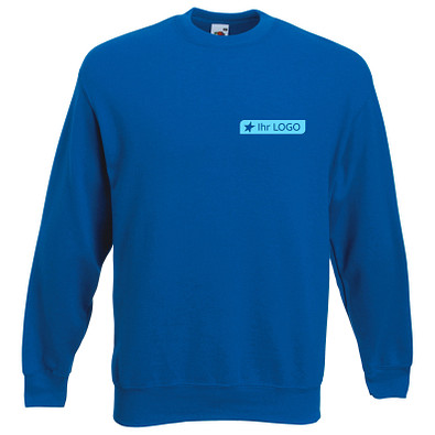 FRUIT OF THE LOOM® Unisex Sweatshirt Set-In, royalblau, L FRUIT OF THE LOOM® Unisex Sweatshirt Set-In, royalblau, L