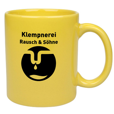 Keramikbecher Carina, 300 ml, gelb