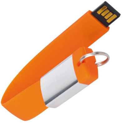 Design-Schlüsselanhänger mit USB-Stick, Orange, 8 GB Design-Schlüsselanhänger mit USB-Stick, Orange, 8 GB