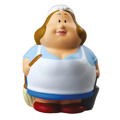 Herr Bert® Anti-Stress-Figuren Putzfee Berta, weiß/blau