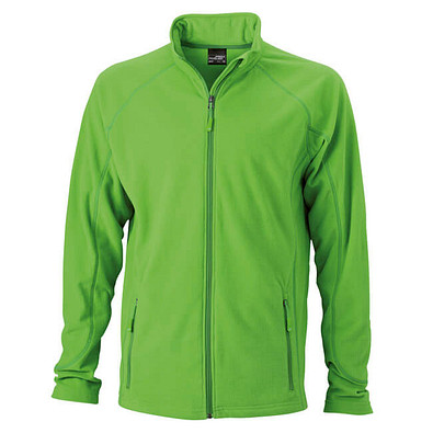 JAMES & NICHOLSON Unisex Fleecejacke, grün, XXL