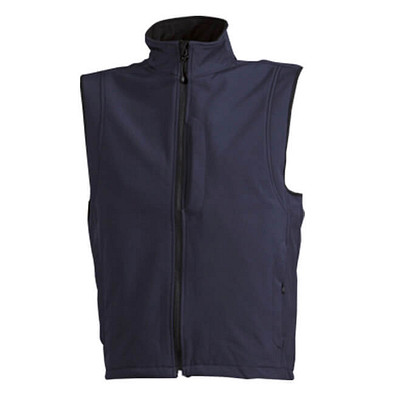 JAMES & NICHOLSON Unisex Softshell-Weste, dunkelblau, S