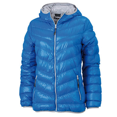 JAMES & NICHOLSON Damen Daunenjacke, blau/silber, L