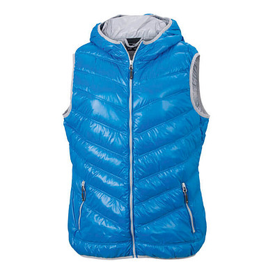 JAMES & NICHOLSON Damen Daunenweste, blau/silber, S JAMES & NICHOLSON Damen Daunenweste, blau/silber, S