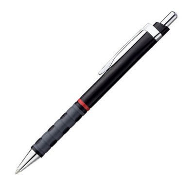 rotring Druckkugelschreiber Tikky, blaue Mine, schwarz