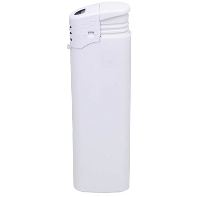 Piezo-Feuerzeug Atomic F2, weiß-glänzend