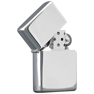 ZORR Benzin American Style Feuerzeug, chrom poliert