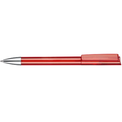 RITTER PEN Drehkugelschreiber Glory, blaue Mine, rot/transparent RITTER PEN Drehkugelschreiber Glory, blaue Mine, rot/transparent