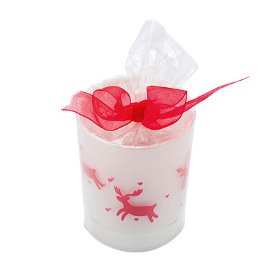 Teelicht Red Rudolph, Weiß