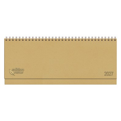 Tisch-Querkalender Nature 2026, braun