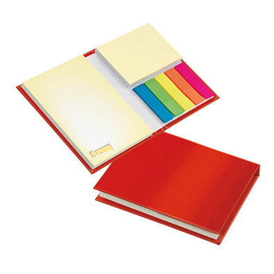 Geiger-Notes Haftnotizen Kombi-Set Brüssel Yellow, Einband rot