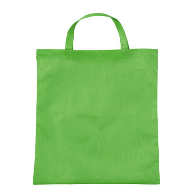 Vliestasche Textile mit kurzen Henkeln, hellgrün