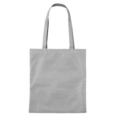 Vliestasche Textile mit langen Henkeln, grau