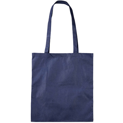 Vliestasche Textile mit langen Henkeln, dunkelblau