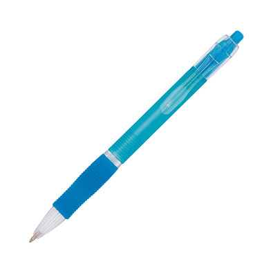 BIC® Kugelschreiber Clic Pen, blaue Mine, hellblau-frosted