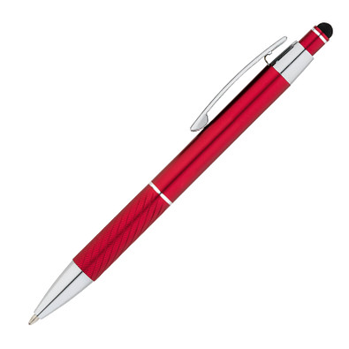 Metall-Touch-Kugelschreiber Washington, blaue Mine, rot Metall-Touch-Kugelschreiber Washington, blaue Mine, rot