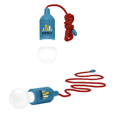 LED-Lampe Lightbulb, Hellblau (rote Schnur) LED-Lampe Lightbulb, Hellblau (rote Schnur)