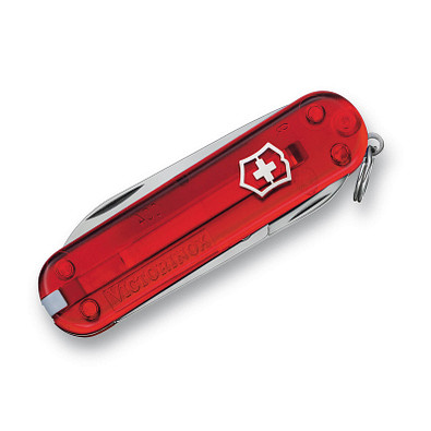 VICTORINOX Taschenmesser Rally, 9 Funktionen, rot-transparent VICTORINOX Taschenmesser Rally, 9 Funktionen, rot-transparent