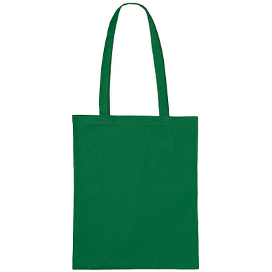 Einkaufstasche Baumwolle, lange Henkel, dunkelgrün